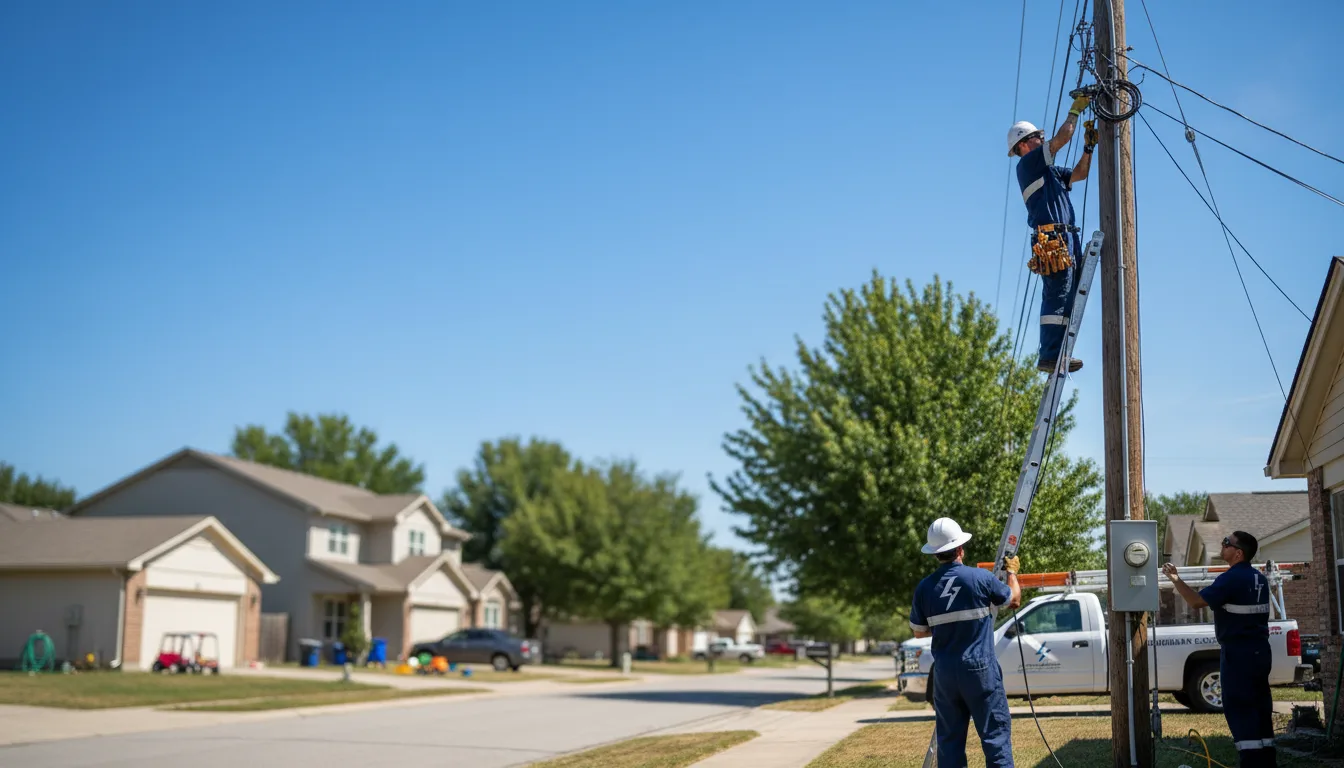 Residential electrician providing installation services in Sycamore, KS